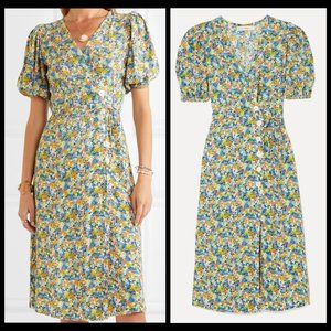 Faithfull The Brand Marta Floral wrap midi dress